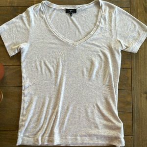 7Jeans V-neck tee szMed.heather